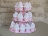 standaard met cupcakes katoen